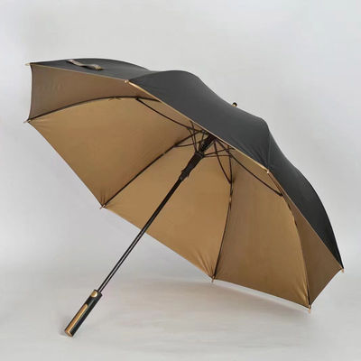 Colore personalizzato 190T Pongee UV Protect Gold Coating Windproof Lexus Golf Auto Umbrella