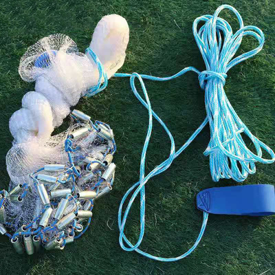 Rete da pesca di nylon a nodo singolo di 6 ft con catena di ferro saldata