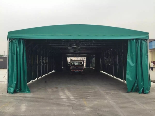 Avvolgente per eventi all'aperto con telaio in acciaio galvanizzato per parcheggi facili e tenda stampata su misura