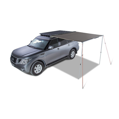 Tenda laterale di avvolgimento per auto con telaio in acciaio galvanizzato per campeggio e avventure all'aperto
