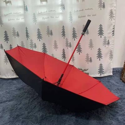 CLASSIC Design Style Parasole da golf dritto con apertura automatica e rivestimento nero in fibra di vetro