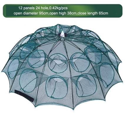 Reti da pesca portatili Trappole per l'esca a mano con maglia di 3 mm e piega di 65 cm