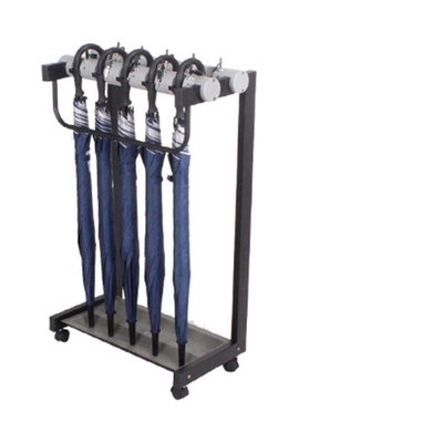 Black Metal Golf Club Push Pull Bike Cart Buggy Trolley Holder Stand ombrello per farmacie