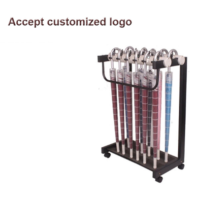 Black Metal Golf Club Push Pull Bike Cart Buggy Trolley Holder Stand ombrello per farmacie