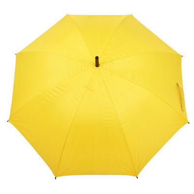 Colore personalizzato Logo giallo brillante Parasole da golf RPET per attività all'aria aperta