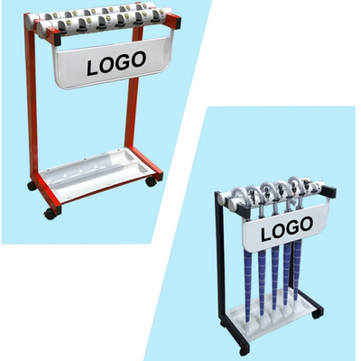 Black Metal Golf Club Push Pull Bike Cart Buggy Trolley Holder Stand ombrello per farmacie