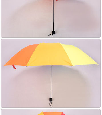 Ombrello a tre pieghe Ombrello pubblicitario a logo personalizzato con tessuto di nylon 190T