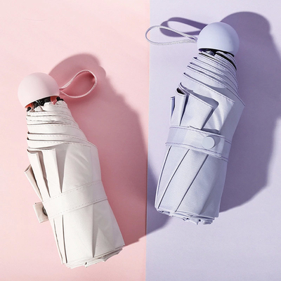 5 ombrellone pieghevole tasca piccola ombrello sole e pioggia donna doppio design protezione solare