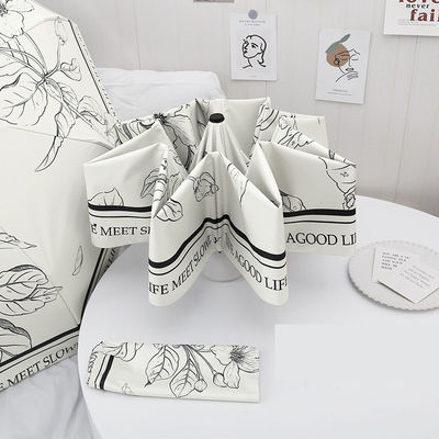 Due funzioni ombrello francese per donne automatico pieghevole protezione solare e protezione contro la pioggia