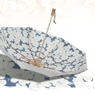 Ombrello per ombrello da sole con colla d'argento di titanio per protezione solare UV e resistenza al vento