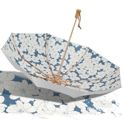 Ombrello per ombrello da sole con colla d'argento di titanio per protezione solare UV e resistenza al vento