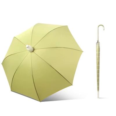 Compagno di viaggio ombrello rettilineo con manicotto di plastica anti gocciolante copertura J maniglia bastone