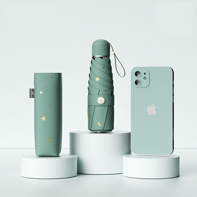 Protezione UV Donna Pioggia e Sole Due ombrelloni Vinyl con controllo manuale