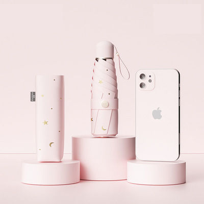 Protezione UV Donna Pioggia e Sole Due ombrelloni Vinyl con controllo manuale