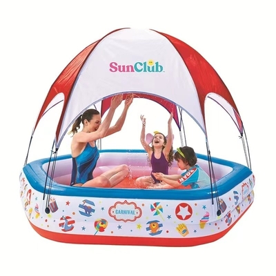 Non rivestito finitura vela Bambini tenda da circo gonfiabile piscina per famiglie di grandi dimensioni