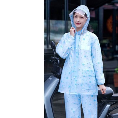 RAINWEAR per donne Motocicletta da tempesta di pioggia personale Veicolo elettrico completo di lavoro integrato