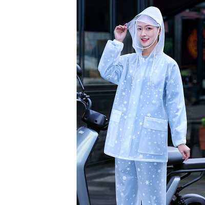 RAINWEAR per donne Motocicletta da tempesta di pioggia personale Veicolo elettrico completo di lavoro integrato