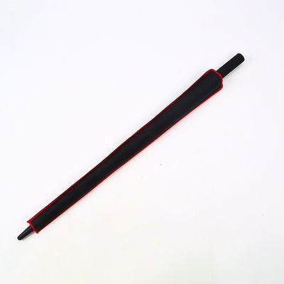 Adulti ombrello da golf rosso personalizzato con protezione solare impermeabile e a vento