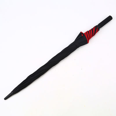 Adulti ombrello da golf rosso personalizzato con protezione solare impermeabile e a vento