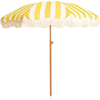 Grande tenda da spiaggia portabile con ombrello solare anti-UV con telaio in fibra di vetro con logo personalizzato