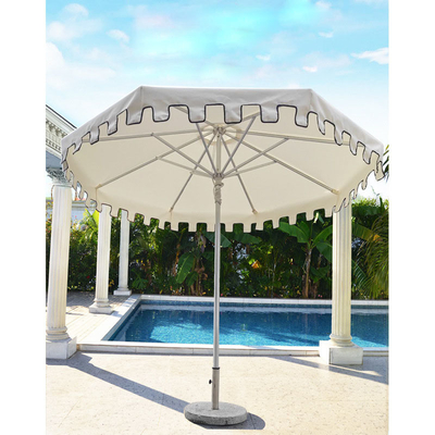 Stile di design di viaggio 38mm corda in lega di alluminio ombrello da giardino per adulti