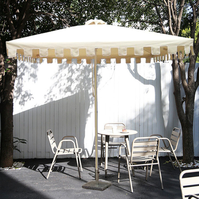 Stile di design di viaggio 38mm corda in lega di alluminio ombrello da giardino per adulti