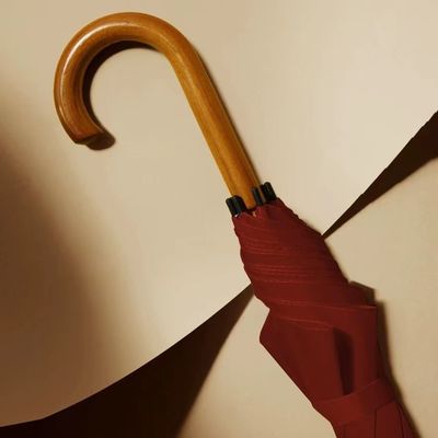 Regalo d'affari 8K telaio in fibra di vetro da 23 pollici ombrello a osso retto con maniglia in un pezzo