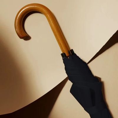 Regalo d'affari 8K telaio in fibra di vetro da 23 pollici ombrello a osso retto con maniglia in un pezzo