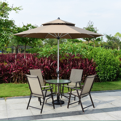 Disegno minimalista stile ombrello da giardino in alluminio per balcone