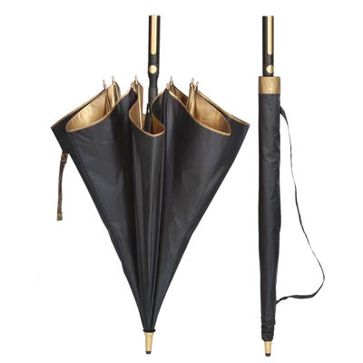 120cm di diametro aperto X103 UV Protect Gold Coating Ombrello per affari e golf