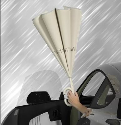 Lungo manico ombrello rinforzato a prova di vento per due uomini e donne 105 cm di diametro aperto