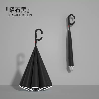Lungo manico ombrello rinforzato a prova di vento per due uomini e donne 105 cm di diametro aperto