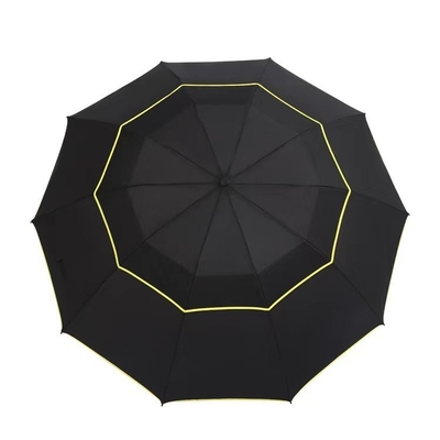Ombrello aziendale a colori solidi con logo stampato doppio design pieghevole di diametro aperto 106cm