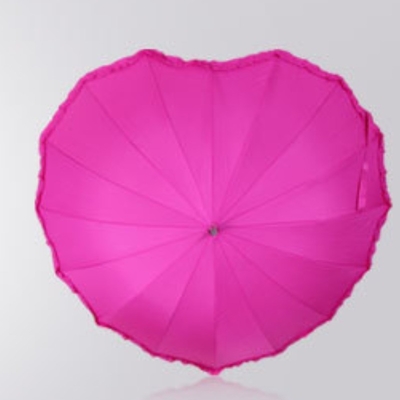 Parasole per feste per adulti con logo personalizzato e design unico a forma di cuore