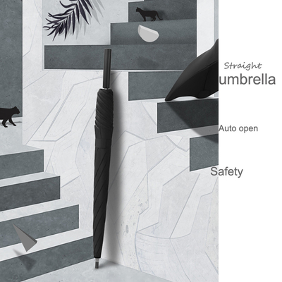 Ombrello a prova di vento stampato con logo personalizzato con disegno a forma di fiore e cornice speciale