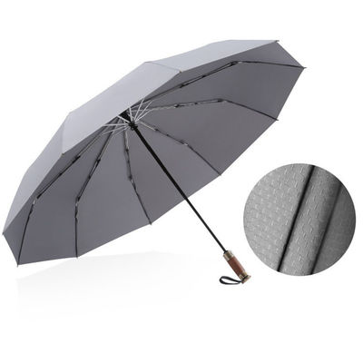 Commerciale Tre volte rinforzato ombrello a prova di vento con 25 pollici grande superficie ombrello