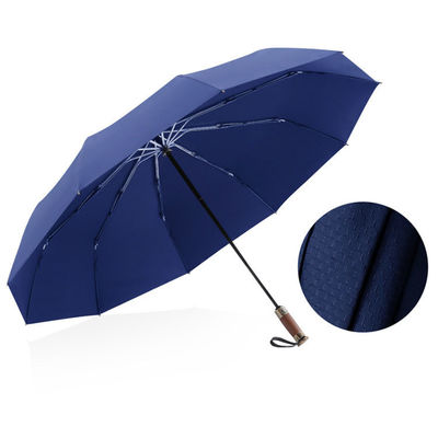 Commerciale Tre volte rinforzato ombrello a prova di vento con 25 pollici grande superficie ombrello