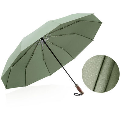 Commerciale Tre volte rinforzato ombrello a prova di vento con 25 pollici grande superficie ombrello