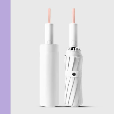 Ombrello osseo completamente automatico Protezione UV di grandi dimensioni Logo pubblicitario personalizzato Maniglia speciale