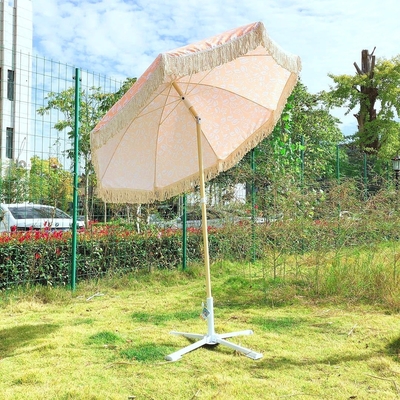 Attrazione turistica da non perdere all'aperto Tassel Beach Umbrella con base di ombrelli