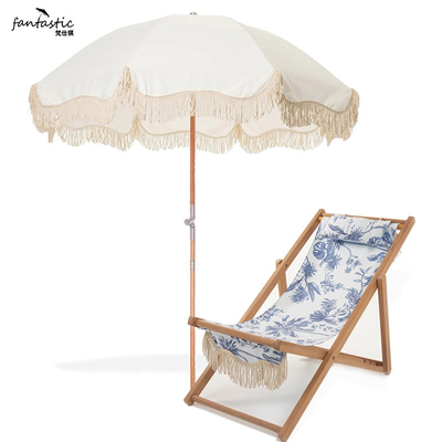 Attrazione turistica da non perdere all'aperto Tassel Beach Umbrella con base di ombrelli