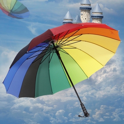 Articoli Custom Umbrelloni personalizzati Automatico Open Iridescence Umbrello con logo personalizzato