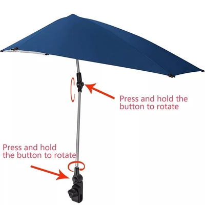 Sedile a rotelle ombra solare ombrello con clip personalizzabile con catena di approvvigionamento agile e opzione fai da te