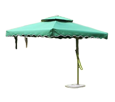 Tutto in uno Funzione Bianco Potenza Rivestito In Acciaio Cornice Ombra Da Sole Con Tassels