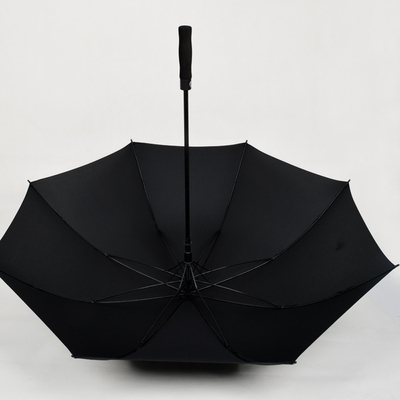 Ombrello da golf da 30 pollici Jinjiang con grandi stampe di logo a prova di vento e stile di design classico