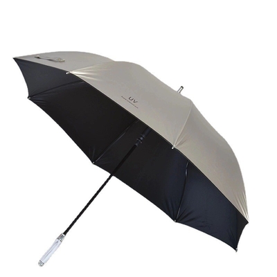 Maniglia di rivestimento in plastica lunga doppia copertura in titanio argento ombrello automatico da golf per esterni