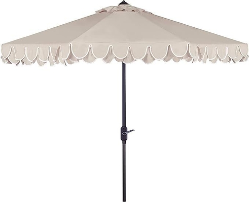 Plastico Suggerimenti Iris Fashion Line Auto Tilt Nero e Bianco 9 pollici Piccolo ombrello spiaggia