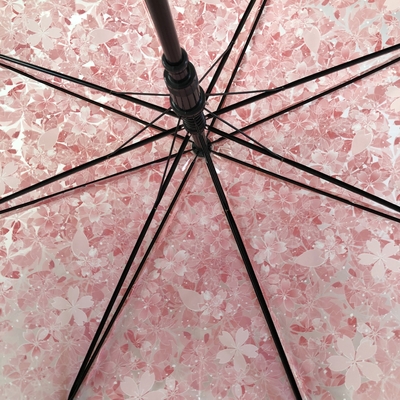 Manico in plastica personalizzato Professionale POE Chiaro Compatto Sakura Ombrello per viaggi