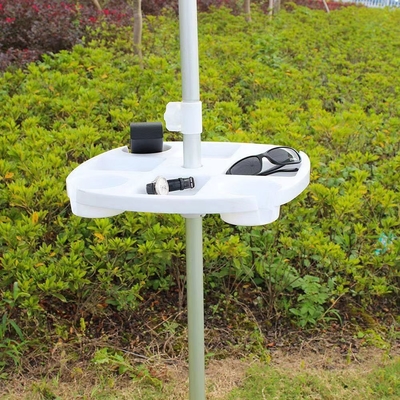 Portante di tazze in PP e accessori per vassoi di plastica per ombrello da spiaggia all'aperto in stile minimalista