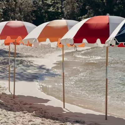 Outdoor Auto 1.8 M Protezione solare ombrello da spiaggia per occasione giardino Disegno personalizzato